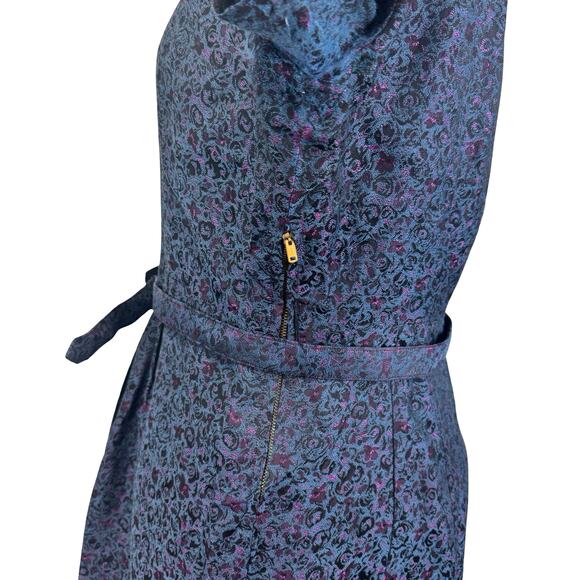 1950s Plus Size Iridescent Brocade Sheath Dress – Vintage Size 22 Work & Evening - Picture 15 of 16